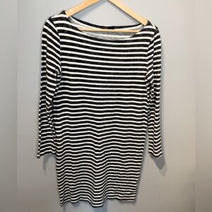 Gap Navy And White 100% Cotton Sheath Dress